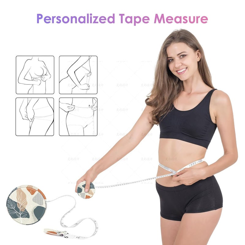 Gerkia Sewing Tape Measure，Colour Printed Small Retractable Soft Measuring Tape for Tailor Cloth Fabric Body Measurements. - Image 4